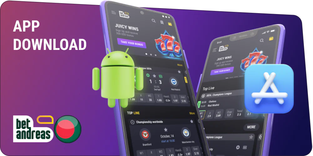 Betandreas BD app for casino games