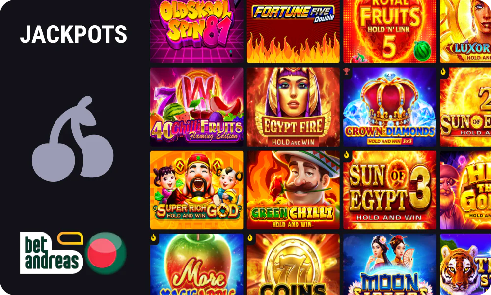 Jackpots at Betandreas BD Casino