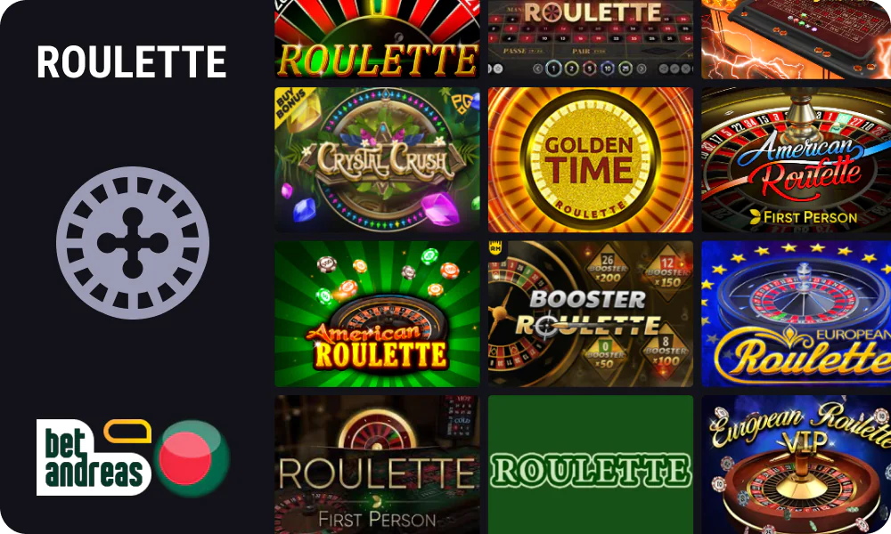 Roulette at Betandreas BD Casino